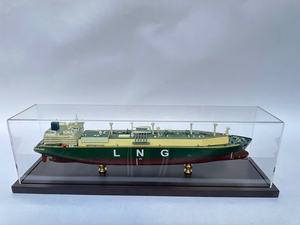 Modèle réduit de navire de méthanier en bois de haute qualité Gia Nhien Design personnalisé quantité minimale de commande bas Cadeau de fantaisie du fabricant - Product Image 3