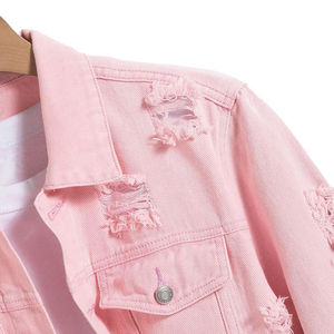 แจ็กเก็ตผ้ายีนส์พร้อมปกเสื้อพับลงมีสไตล์แนวสตรีทฤดูหนาวบริการ OEM Price-LWK-DJ-1021 - Product Image 4