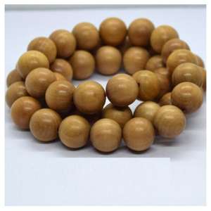 Collier Mala en bois de santal naturel de luxe avec perles parfumées pour la méditation du yoga et l'énergie de guérison du fabricant indien - Product Image 4