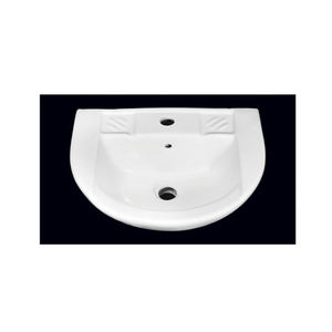 Lavabo de mano de cerámica blanca con forma ovalada de diseño moderno al por mayor lavabos de baño de calidad superior para compradores genuinos - Product Image 1