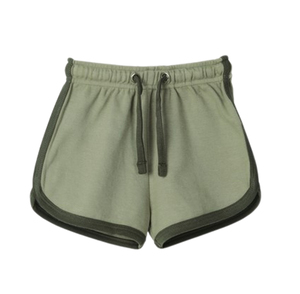 Shorts pour femmes en gros, service OEM personnalisable, taille haute élastique, lavage clair, tissu en maille 100% coton, séchage rapide, respirant - Product Image 6