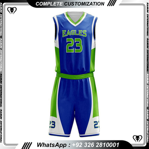 Uniforme de Baloncesto Hecho en Pakistán, Uniforme de Baloncesto Juvenil de Estilo Nuevo Hecho a Medida al por Mayor - Product Image 2