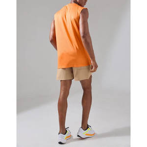 Camisetas sin mangas para hombre con logotipo personalizado Camisas sin mangas lisas de color sólido en blanco al por mayor 2025 - Product Image 5