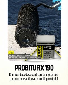 Probitufix 190 Best Seller, membrane d'étanchéité liquide à base de solvant, à base de bitume et de caoutchouc, pour toiture et sous-sol - Product Image 5