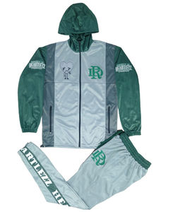 Ensemble de vêtements de sport pour femmes 65% coton 35% Polyester polaire haut court à capuche veste survêtement pantalon pour adultes RBI marque conception personnalisée - Product Image 4