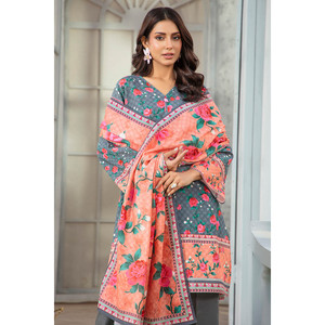 WNS-52094 Ensemble 3 pièces Salwar Kameez Anarkali en coton Khaddar avec Dupatta pour tenue de festival, style pakistanais et indien - Product Image 5