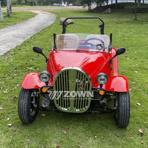 Obral mobil klasik elektrik merah Retro Mini mobil antik Mini mobil klasik transportasi khusus - Product Image 5