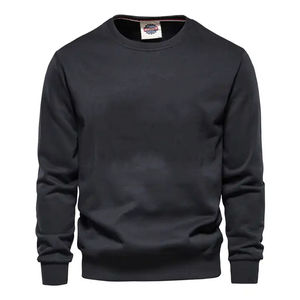 Sweat-shirt à col rond pour homme coupe ajustée de qualité supérieure 100% polyester avec broderie de logo personnalisé et conception de strass pour l'hiver - Product Image 4