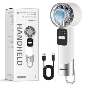Aonesor Handheld Mini <b>Fan</b> With <b>Ice</b>-<b>Cooling</b> For Commuting Desk Travel Camping Makeup - Product Image 1