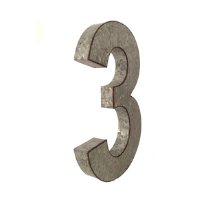 โลหะชุบสังกะสีหมายเลข 3 ขายสูงอินเดียทําด้วยมือตกแต่งโลหะชุบสังกะสีหมายเลข 3 (สาม) ขายในราคาต่ําสุด - Product Image 3