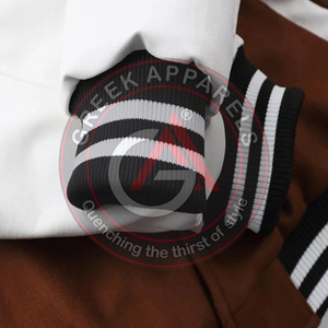Custom Colorful Long Sleeve Custom Chenille Embroidery Streetwear Letterman Varsity <b>Jacket</b> OEM For <b>Men</b> Top Selling - Product Image 5