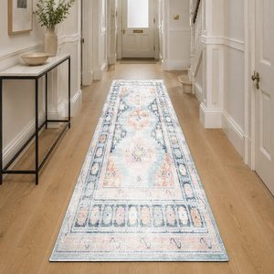Tapis DEPOT LXDP-0916 – Tapis contemporain abstrait imprimé numériquement, couleur crème ivoire, lavable en machine, en chenille, antidérapant – Vente en gros - Product Image 5