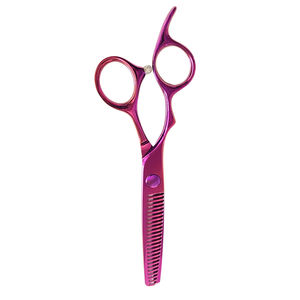 กรรไกรเล็มผมเกรดสูงขนาด5.5นิ้วกรรไกรซอยบางเคลือบสีแบบกำหนดเองพร้อมที่วางนิ้ว - Product Image 5