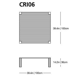 Mesa de Centro Minimalista Estilo Farmhouse con Vidrio y Estructura Metálica para Sala de Estar u Oficina en Casa - Product Image 6