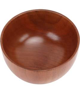 Tazón de servir de madera pulido a mano que ofrece un brillo natural, perfecto para servir deliciosas recetas caseras. - Product Image 1