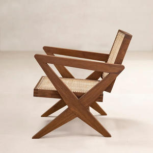 Sillón Moderno con Estructura de Madera de Teca para Interiores, Diseño Ergonómico para Oficina, Salón, Muebles Residenciales, Proveedor Mayorista - Product Image 2