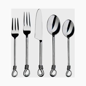 ชุดเครื่องใช้บนโต๊ะอาหารเครื่องเงินด้ามจับทำจากสเตนเลสสตีลเรียบง่ายใหม่ - Product Image 5