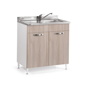 Mobile Cucina Base 2 Ante 80x50xh85 cm Senza Lavello Bianco - Product Image 2