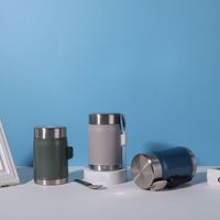Boîtes à lunch isothermes sous vide en acier inoxydable 304 à double paroi de 400 ml avec logo personnalisé, les plus populaires de 2026, avec cuillère