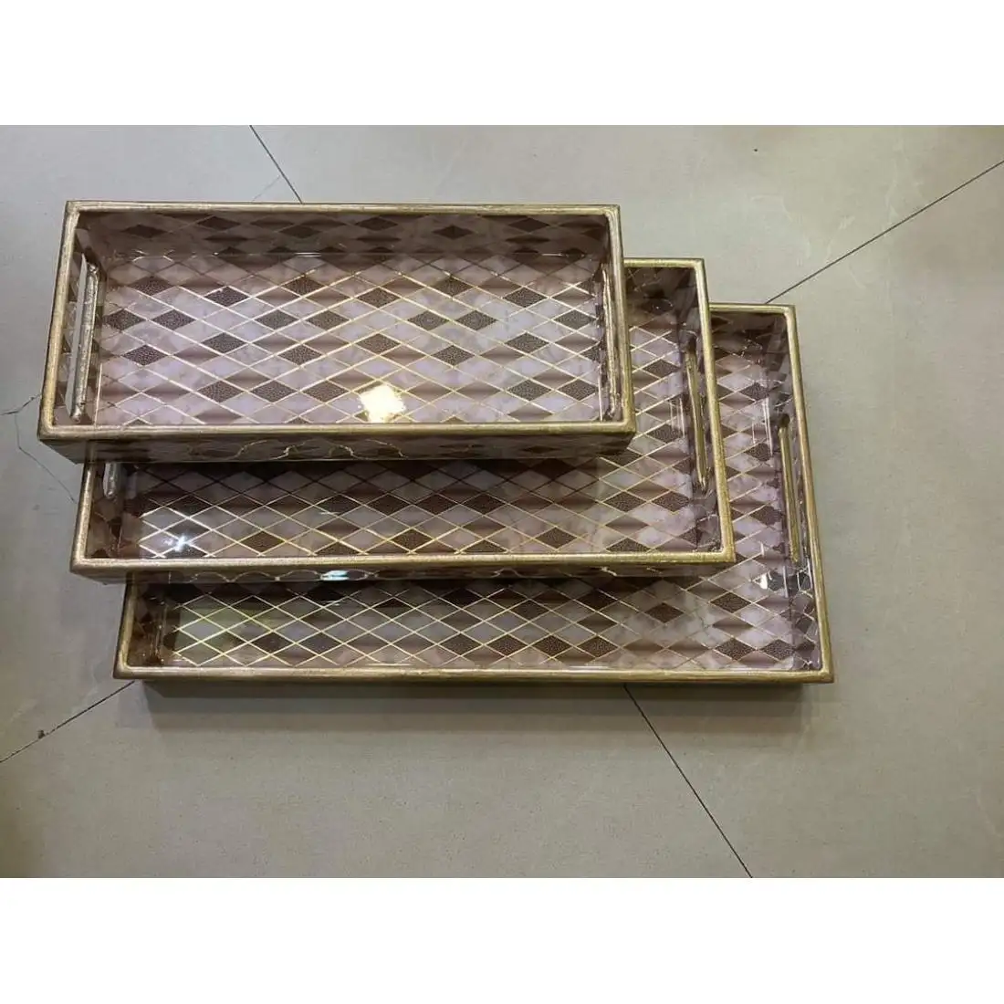 Top Grade MDF khay Set xu hướng 100% bằng gỗ ăn sáng ăn trưa phục vụ khay gỗ bồi bàn dịch vụ khay Board Ánh sáng trọng lượng