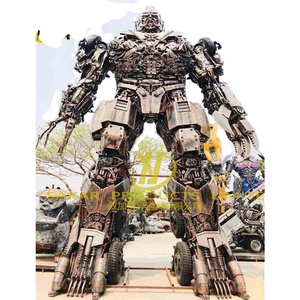 Sculpture de robot géant en métal de fer pour extérieur, personnalisée, 8M 6M, moderne, en acier inoxydable diamanté, statues de Transformers Megatrons - Product Image 2