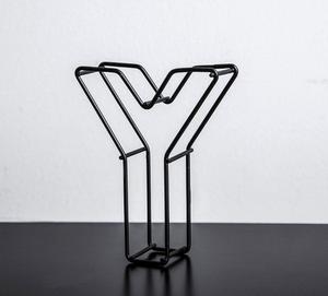 Nuevo alfabeto C de alambre de Metal decorado en Color negro para interiores del hogar y la pared del hotel acentos decorativos hechos a mano - Product Image 5