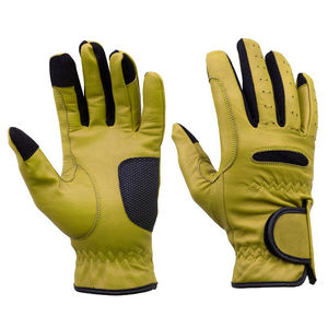 Custom Logo Horse Riding Gloves Breathable Light <b>Weight</b> PU Leather Fabric Trending Equestrian Winter Products - Product Image 1