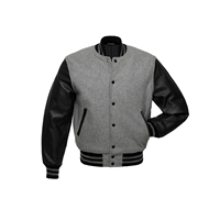 Veste d'hiver pour homme de haute qualité personnalisée, col montant, confortable, en polyester, design varsity, motif lettres, coupe régulière, séchage rapide