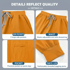 Uniformes médicos superventas setsStand cuello manga corta lavable elástico Scrub cómodo ajuste ropa de trabajo clínica uniformes - Product Image 3