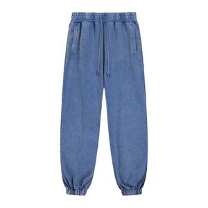 Pantalon de jogging personnalisé pour homme avec cordon de serrage, uni, décontracté, avec logo imprimé, respirant, coupe oversize - Product Image 3