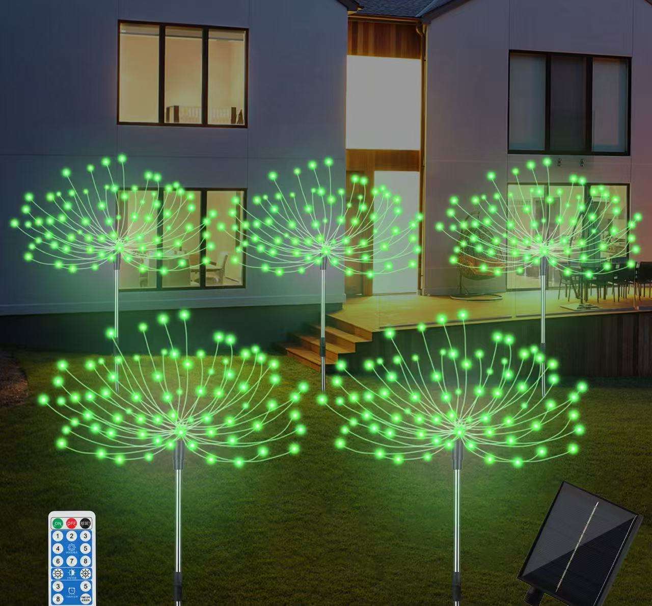 Lámpara Green-5 con un panel solar