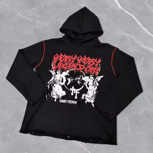 เสื้อฮู้ดดี้แบบสวม Unisex ปักโลโก้ตามสั่ง ประดับคริสตัลทั่วตัว ระบายอากาศ กันลม ผลิตจากโพลีเอสเตอร์ 100% สำหรับฤดูหนาว - Product Image 4