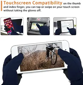 Guantes Deportivos de Invierno Casuales, Impermeables, Cálidos, con Pantalla Táctil, de Nailon Jacquard, con Logotipo Personalizado, Venta al Por Mayor - Product Image 4