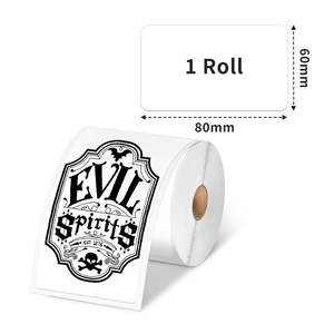 Phomemo 60 × 80mm Etiquetas de ropa cuadradas blancas para M221/M220/M200 - Product Image 3