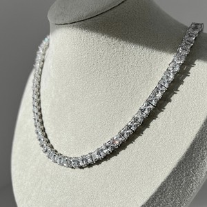 Cadena de tenis de diamante de corte princesa de 5,00 MM para mujer - Product Image 2