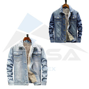 2024 veste en jean d'hiver pour hommes de grande taille doublure en laine respirante veste épaisse de haute qualité - Product Image 6