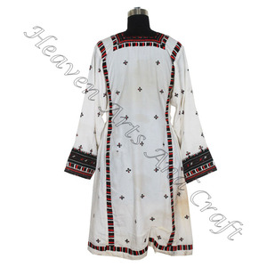 BDR057 Tribal Afghan Balochi robe en gros bohème Unique robe Vintage à la main bohème Banjara Baluchi vraie robe Vintage - Product Image 6