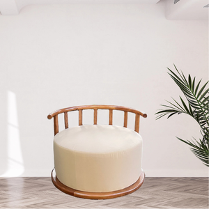 Modern Simple Luxury Round <b>Sofa</b> <b>wooden</b> <b>Frame</b> Living Room Furniture Original From Indonesia - Product Image 5