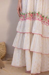 OEM de alta calidad de cuello en V sin mangas vestido bohemio vacaciones Maxi vestido suelto de verano de lujo colocación bordado vestido para las mujeres - Product Image 3