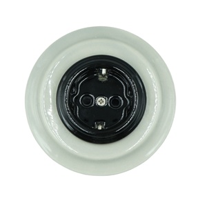 Enchufe de Pared de Porcelana Francesa - Tomacorriente Eléctrico de Cerámica Empotrado con Colores Macaron, Interruptor de Decoración para el Hogar al por Mayor - Product Image 4