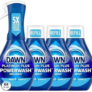 Paquete de Dawn Platinum Powerwash Dish Spray, Jabón para Platos, Aroma Fresco, 1 Spray (16oz) + 3 Recargas (16oz cada una) - Product Image 6