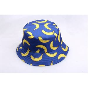 High Quality Custom Print Banana <b>Bucket</b> <b>Hat</b> Unisex 100% Cotton Fisherman <b>Hat</b> Plain Summer Street Hip Hop Foldable <b>Bucket</b> <b>Hat</b> - Product Image 5