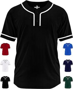 Camiseta de Béisbol de Manga Corta Personalizada MICR@TECH SPORTS, Color Personalizado, Cuello con 2 Botones, Ribete, Uniforme de Equipo MTS-BJ-013 - Product Image 5