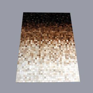 Tapis en jute fait main en patchwork pour la décoration du salon et du couloir - Product Image 1