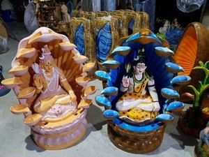 2025 fabricante mundial estatua decorativa Ganpati Shivji fuente de caída de agua interior al mejor precio - Product Image 5