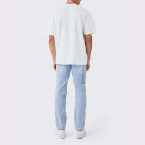 T-shirt en jersey respirant pour homme, grande taille, logo personnalisé sur le devant, coton décontracté, manches courtes, entraînement sportif, coupe ample, nouveau design - Product Image 6