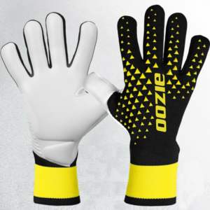 Gants de gardien de but en cuir GK professionnels de couleur personnalisée, fermeture à boucle et crochet, design respirant antidérapant, protection des doigts Oozie - Product Image 3