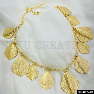 Collar de hojas con estilo chapado en oro para mujer, joyería de moda americana, cadenas de latón con perlas, religioso cristiano para aniversario - Product Image 4