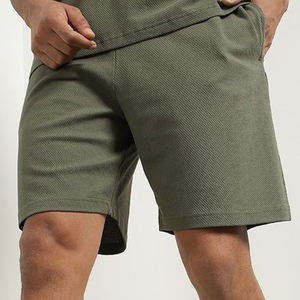 Conjunto de Verano de Dos Piezas con Estampado Vintage, Transpirable, de Poliéster/Algodón, Camiseta y Pantalones Cortos Casuales para Hombre, Estampado por Transferencia de Calor - Product Image 5