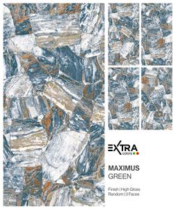 CARREAUX DE PORCELAINE ÉGLAISÉS À Finition Brillante MAXIMUS GREEN - Product Image 1